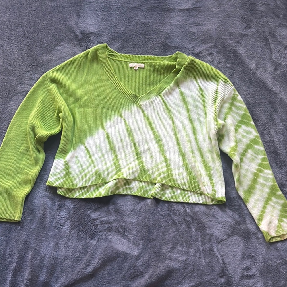 Unique Green and white sweater from L.A Hearts.